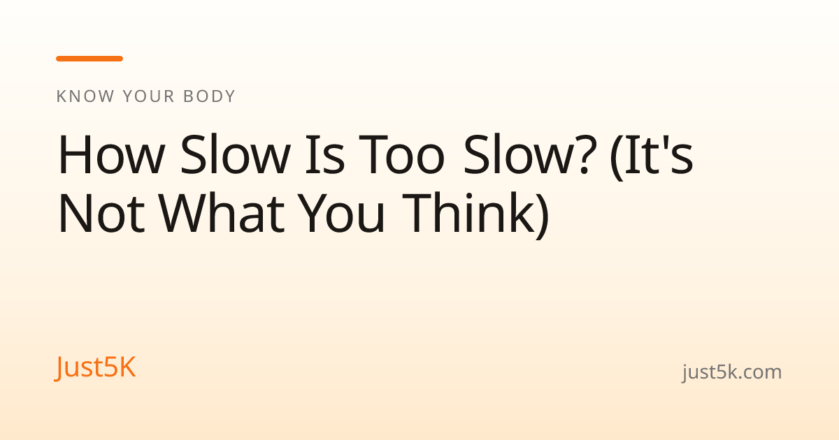 How Slow Is Too Slow? (It's Not What You Think) — Just5K